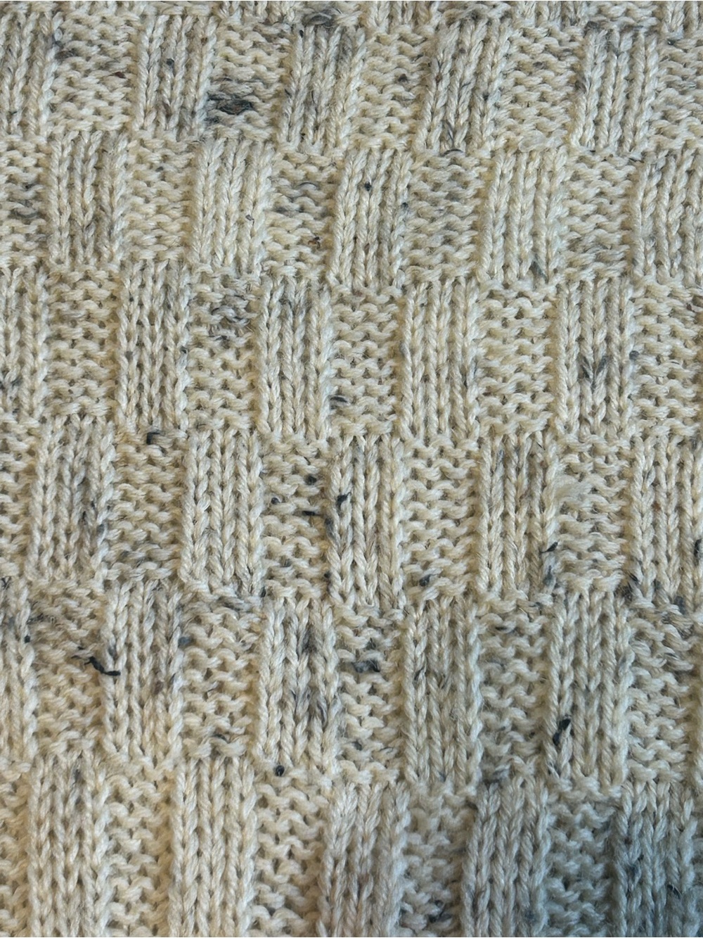 Vintage 90s Tivoli Aran Ireland Pure New Wool Farm Animal Cable Knit Sweater 5-7 - Picture 8 of 11